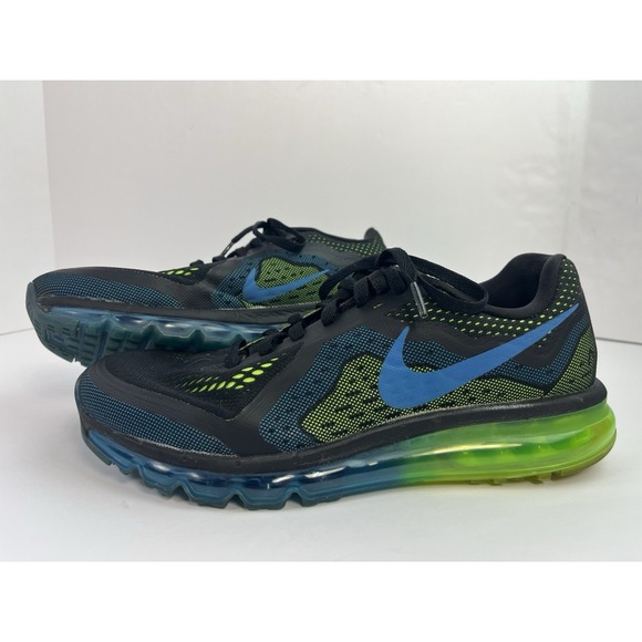 Nike Other - Nike Air Max 2014 Men's Size 10.5 Photo Blue Black Green Running Shoes Sneakers